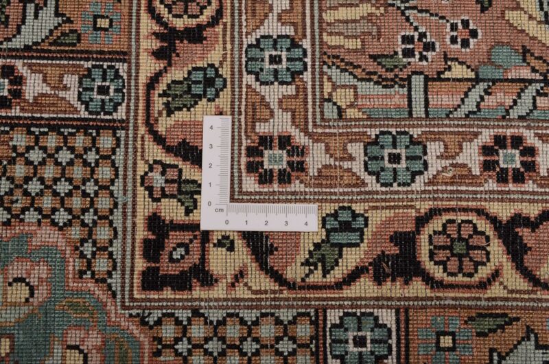 Kashmir Orientteppich 272 × 369 cm, Seide, handgeknüpft