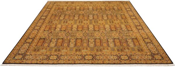 Kashmir Orientteppich 275 × 367 cm, Seide, handgeknüpft