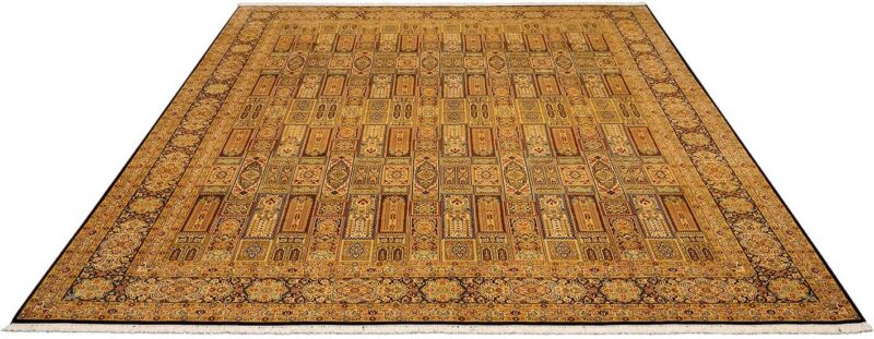 Kashmir Orientteppich 275 × 367 cm, Seide, handgeknüpft