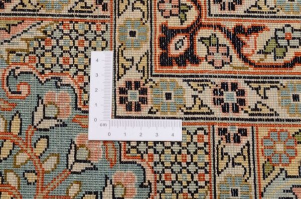 Kashmir Orientteppich 276 × 361 cm, Seide, handgeknüpft
