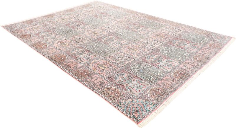 Kashmir Orientteppich 280 × 350 cm, Seide, handgeknüpft