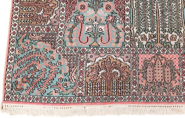 Kashmir Orientteppich 280 × 350 cm, Seide, handgeknüpft