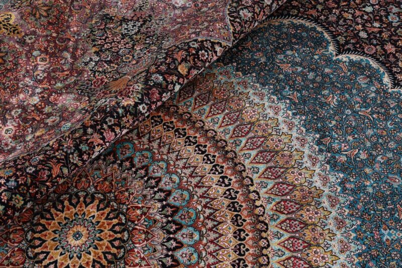 Kashmir Orientteppich 300 × 400 cm, Seide, handgeknüpft