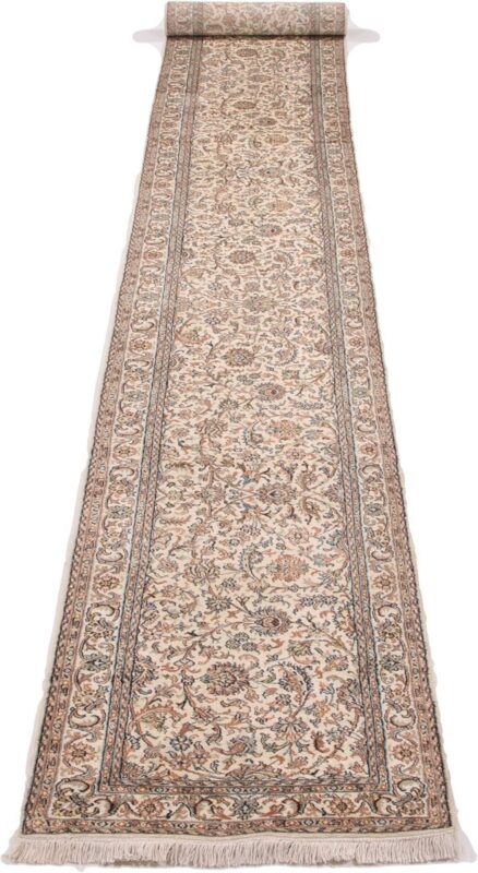 Kashmir Orientteppich 68 × 438 cm, Seide, handgeknüpft edel