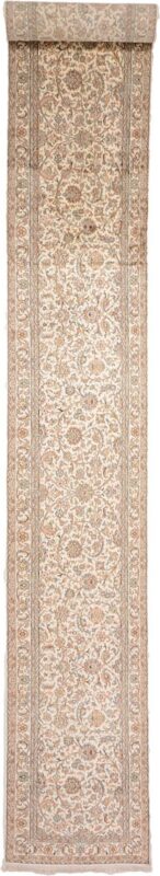 Kashmir Orientteppich 68 × 438 cm, Seide, handgeknüpft edel