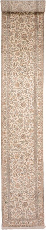 Kashmir Orientteppich 70 × 434 cm, Seide, handgeknüpft