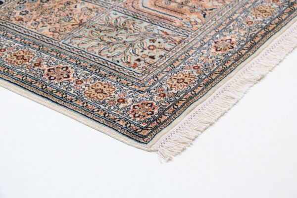 Kashmir Orientteppich 76 × 241 cm, Seide, handgeknüpft Indisch