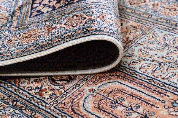 Kashmir Orientteppich 76 × 241 cm, Seide, handgeknüpft Indisch