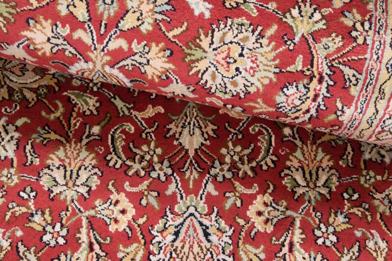 Kashmir Orientteppich 76 × 532 cm, Seide, handgeknüpft