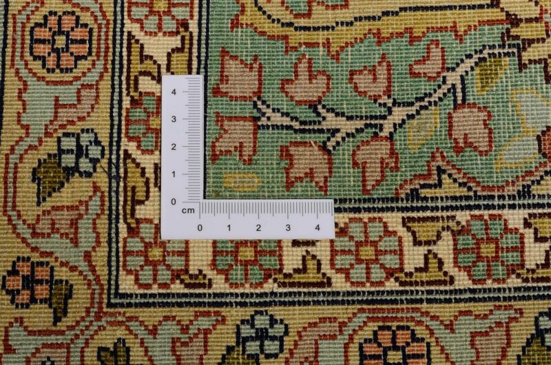 Kashmir Orientteppich 78 × 595 cm, Seide, handgeknüpft fein