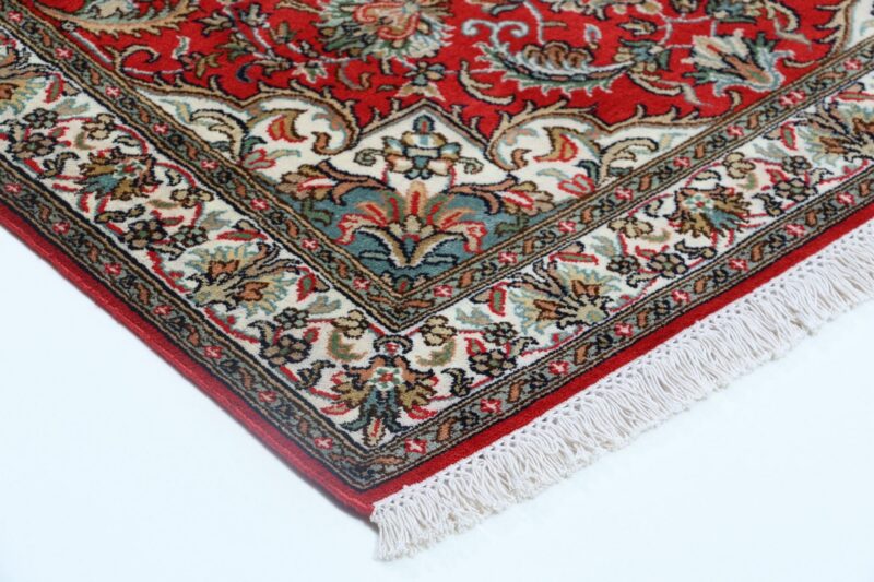Kashmir Orientteppich 79 × 215 cm, Seide, handgeknüpft