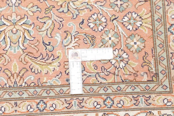Kashmir Orientteppich 80 × 295 cm, Seide, handgeknüpft