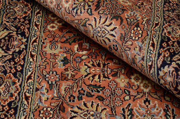 Kashmir Orientteppich 80 × 340 cm, Seide, handgeknüpft Luxus