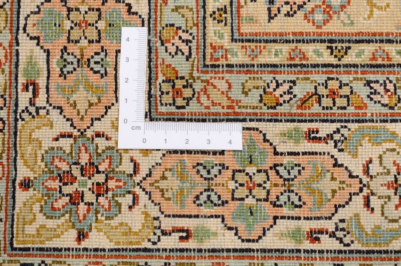 Kashmir Orientteppich 81 × 312 cm, Seide, handgeknüpft