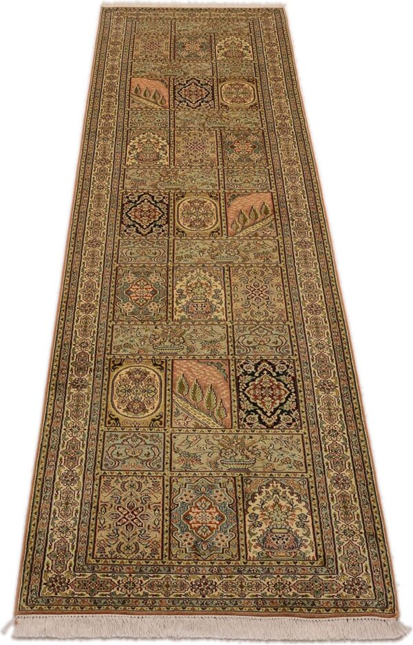 orientteppich-kashmir-82-x-310-cm-seide-handgeknupft-4.jpg Kashmir Orientteppich 82 × 310 cm, Seide, handgeknüpft