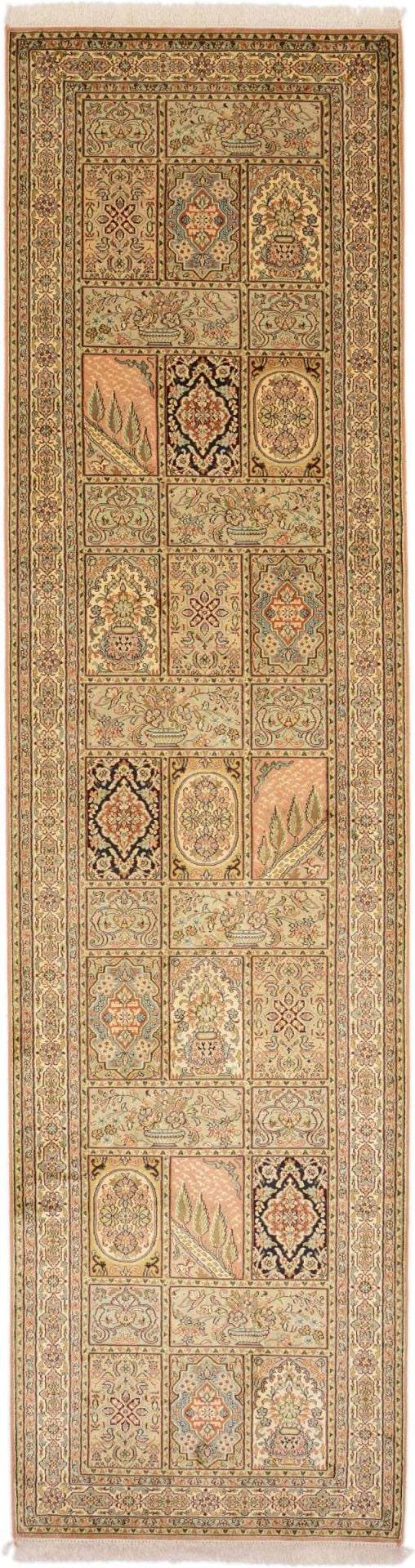 orientteppich-kashmir-82-x-310-cm-seide-handgeknupft.jpg Kashmir Orientteppich 82 × 310 cm, Seide, handgeknüpft