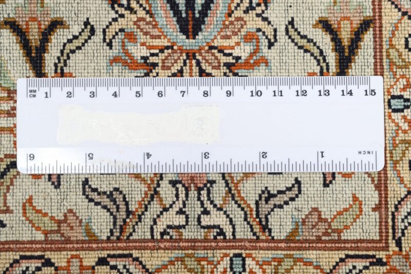 Kashmir Orientteppich 83 × 303 cm, Seide, handgeknüpft
