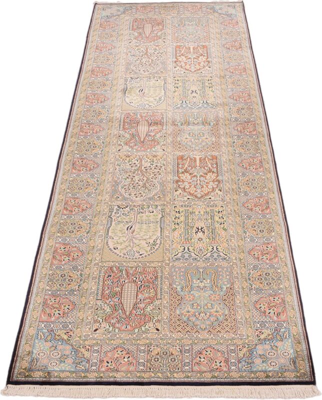 orientteppich-kashmir-95-x-313-cm-seide-handgeknupft-fein-6.jpg Kashmir Orientteppich 95 × 313 cm, Seide, handgeknüpft fein