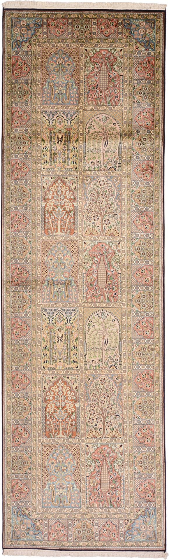 orientteppich-kashmir-95-x-313-cm-seide-handgeknupft-fein.jpg Kashmir Orientteppich 95 × 313 cm, Seide, handgeknüpft fein