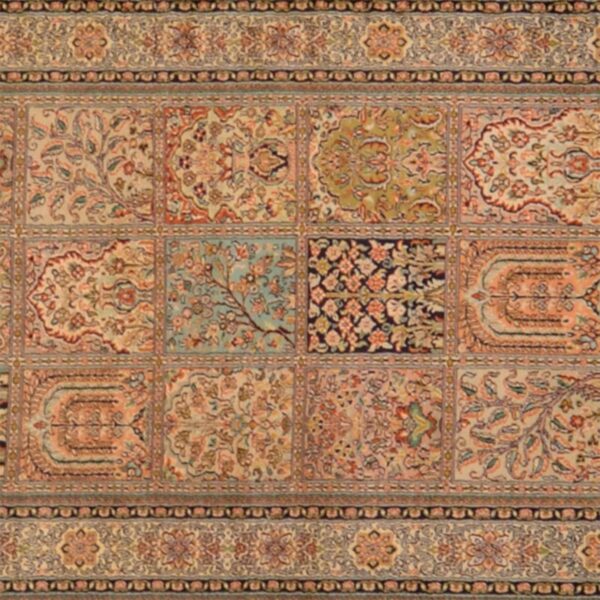 Kashmir Orientteppich 95 × 545 cm, Seide, handgeknüpft