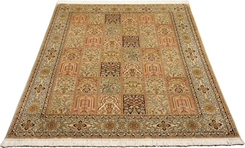 Kaschmirseide Orientteppich 151 × 216 cm, Seide, handgeknüpft