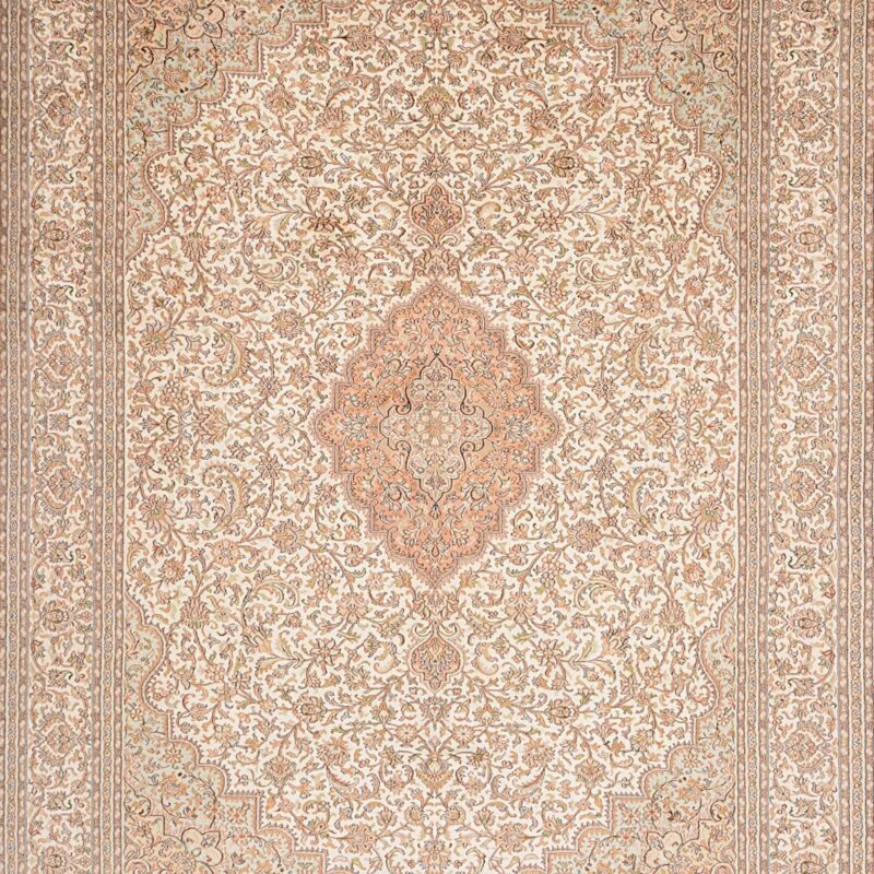Kaschmirseide Orientteppich 203 × 284 cm, Seide, handgeknüpft