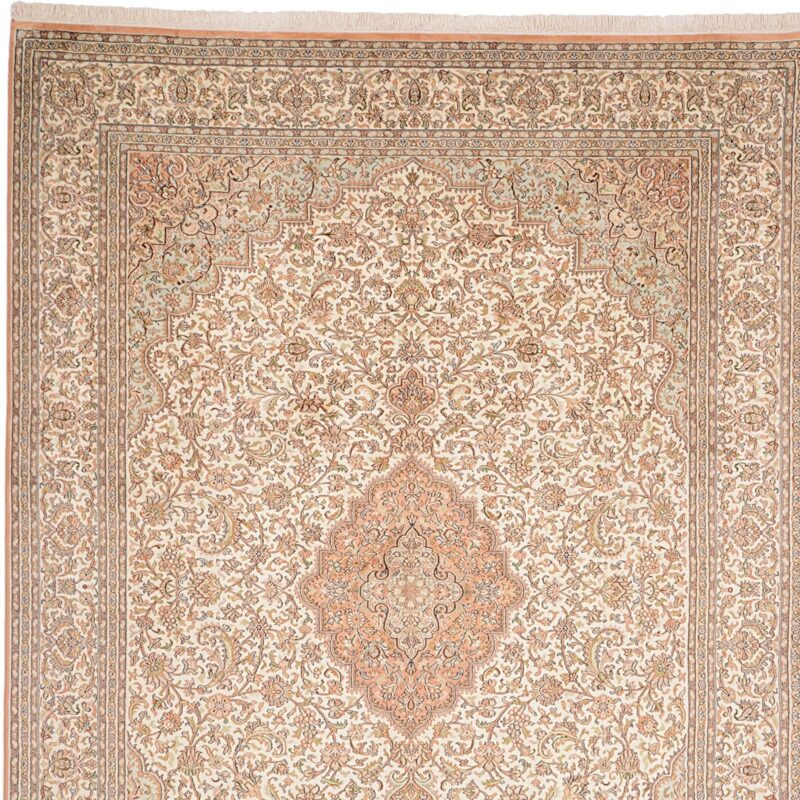 Kaschmirseide Orientteppich 203 × 284 cm, Seide, handgeknüpft