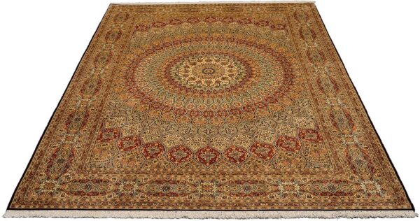 Kaschmirseide Orientteppich 205 × 282 cm, Seide, handgeknüpft