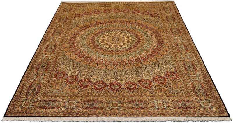 Kaschmirseide Orientteppich 205 × 282 cm, Seide, handgeknüpft