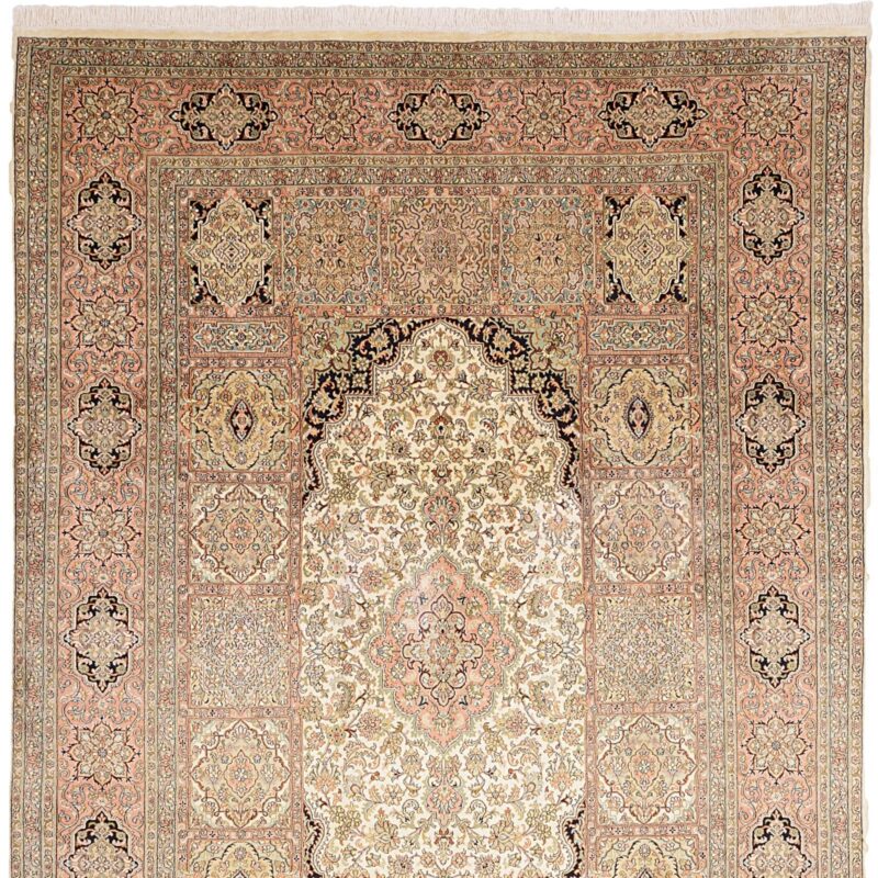 Kaschmirseide Orientteppich 210 × 305 cm, Seide, handgeknüpft