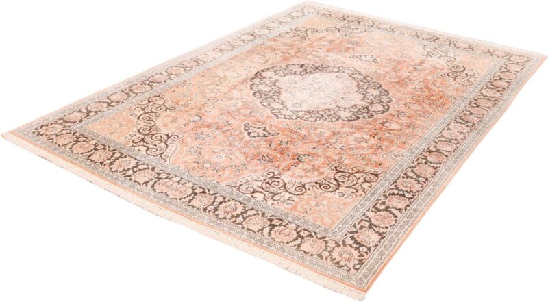 Kaschmirseide Orientteppich 214 × 312 cm, Schurwolle, handgeknüpft