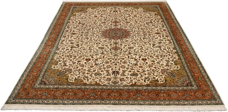 Kaschmirseide Orientteppich 240 × 331 cm, Seide, handgeknüpft