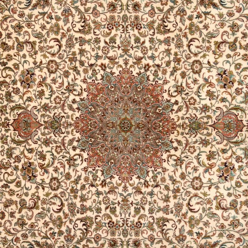 Kaschmirseide Orientteppich 240 × 331 cm, Seide, handgeknüpft