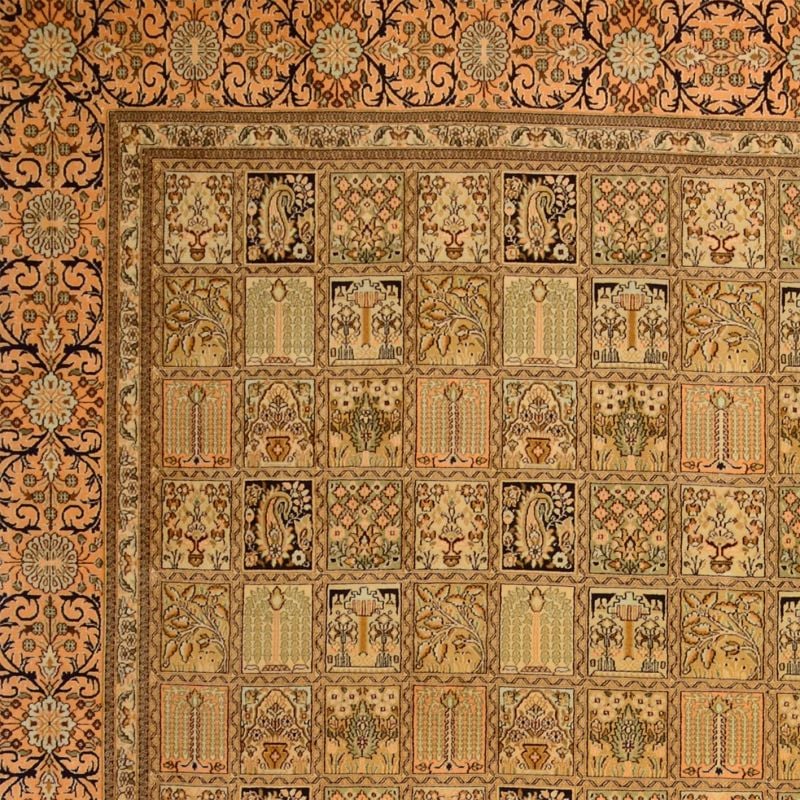 Kaschmirseide Orientteppich 243 × 333 cm, Seide, handgeknüpft