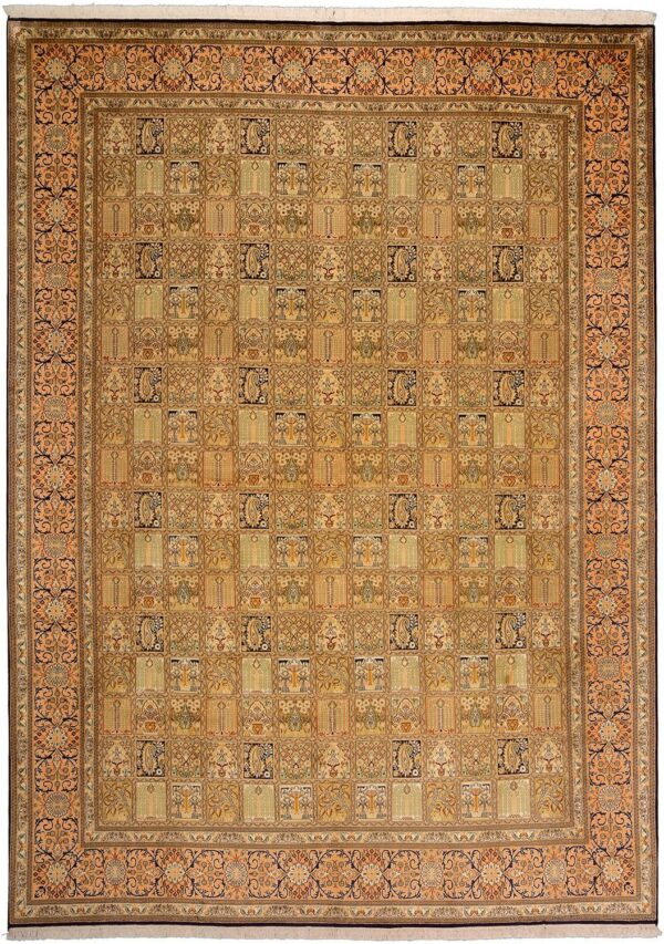 Kaschmirseide Orientteppich 243 × 333 cm, Seide, handgeknüpft