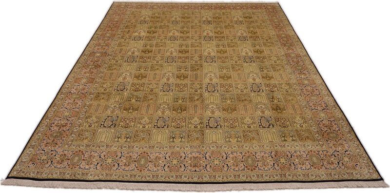 Kaschmirseide Orientteppich 246 × 343 cm, Seide, handgeknüpft