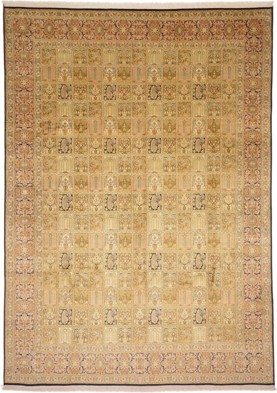 Kaschmirseide Orientteppich 246 × 343 cm, Seide, handgeknüpft