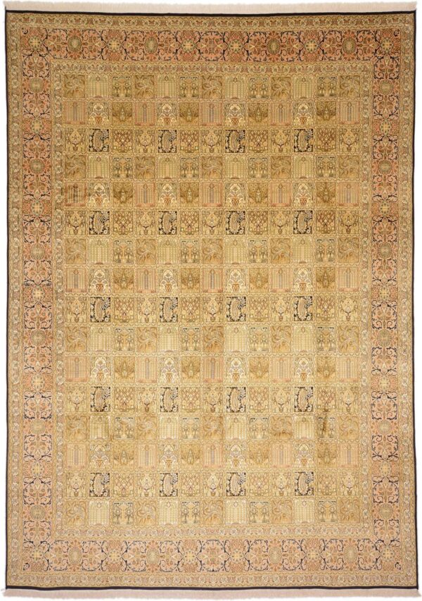 Kaschmirseide Orientteppich 246 × 343 cm, Seide, handgeknüpft