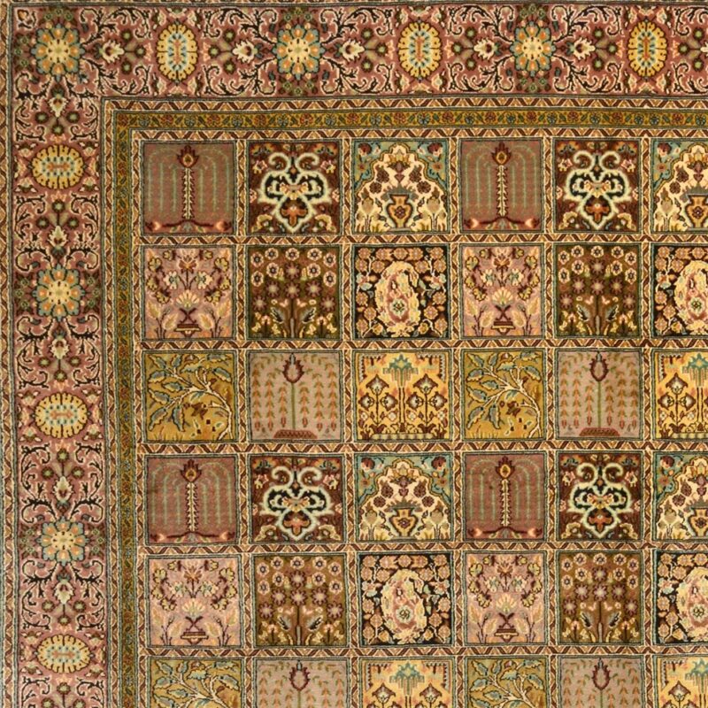 Kaschmirseide Orientteppich 249 × 336 cm, Seide, handgeknüpft