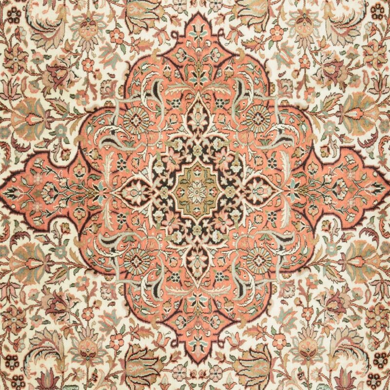 Kaschmirseide Orientteppich 270 × 366 cm, Seide, handgeknüpft fein