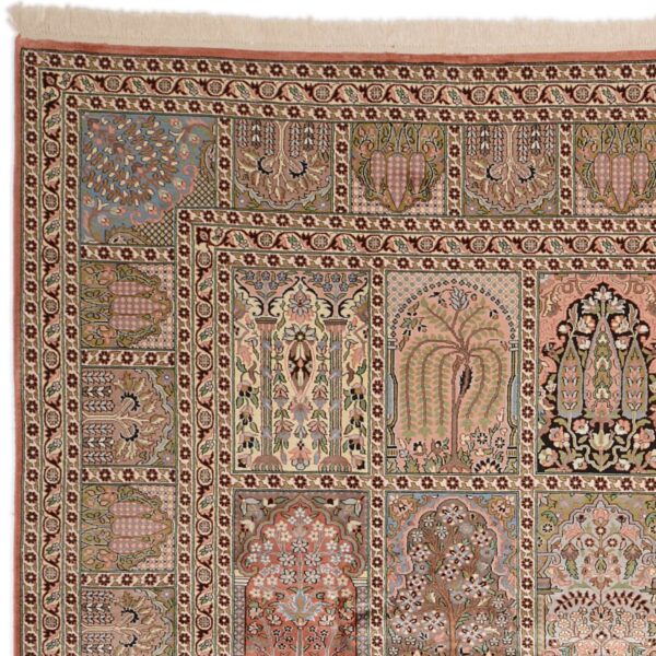 Kaschmirseide Orientteppich 282 × 354 cm, Seide, handgeknüpft