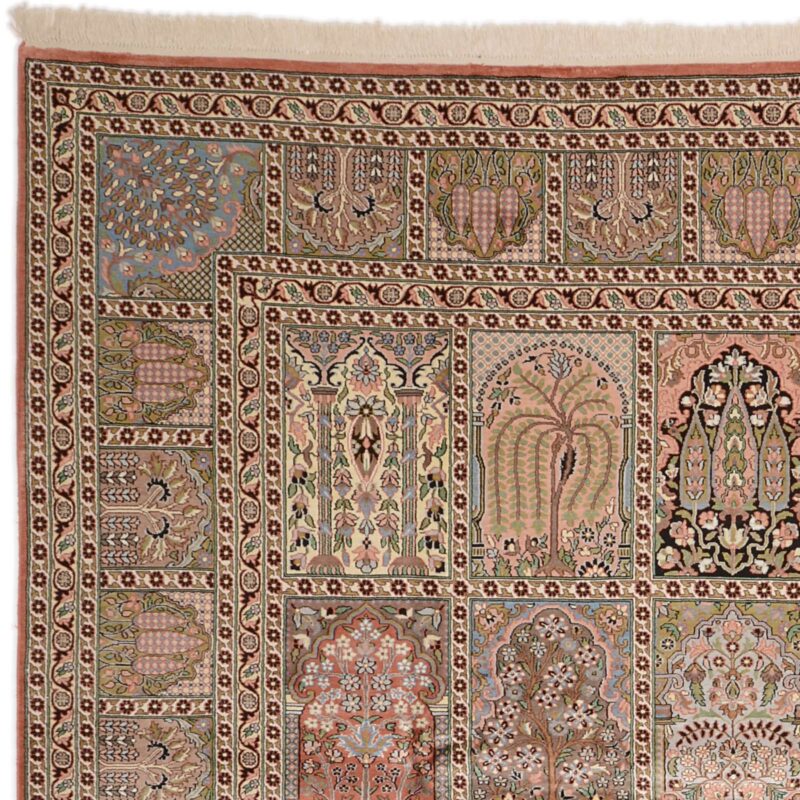 Kaschmirseide Orientteppich 282 × 354 cm, Seide, handgeknüpft