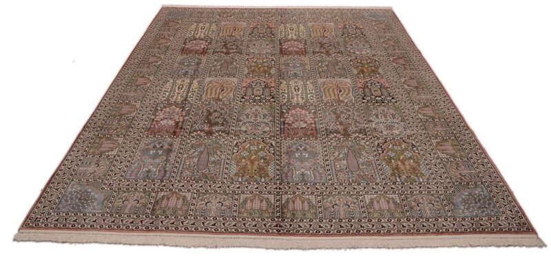 Kaschmirseide Orientteppich 282 × 354 cm, Seide, handgeknüpft