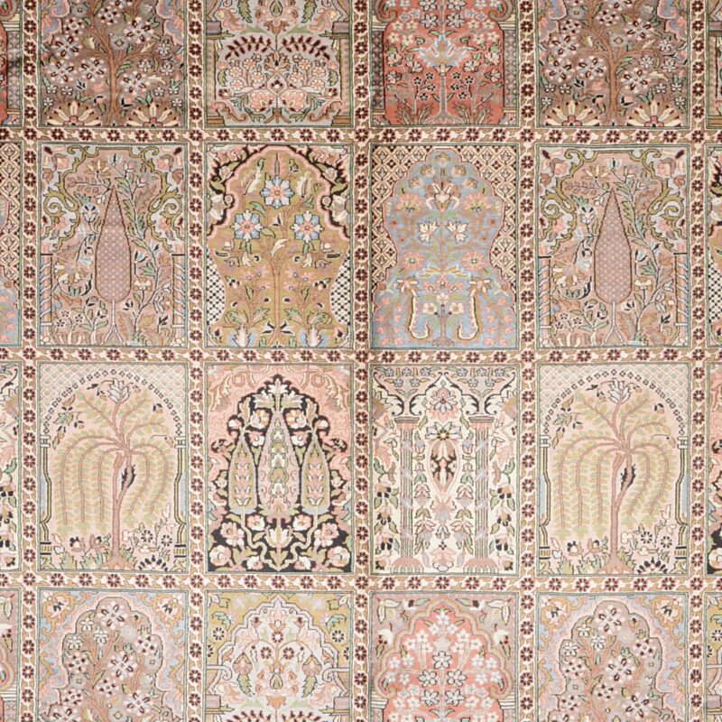 Kaschmirseide Orientteppich 282 × 354 cm, Seide, handgeknüpft