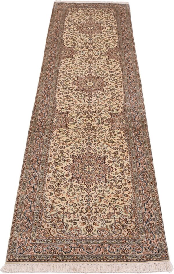 Kaschmirseide Orientteppich 77 × 325 cm, Seide, handgeknüpft