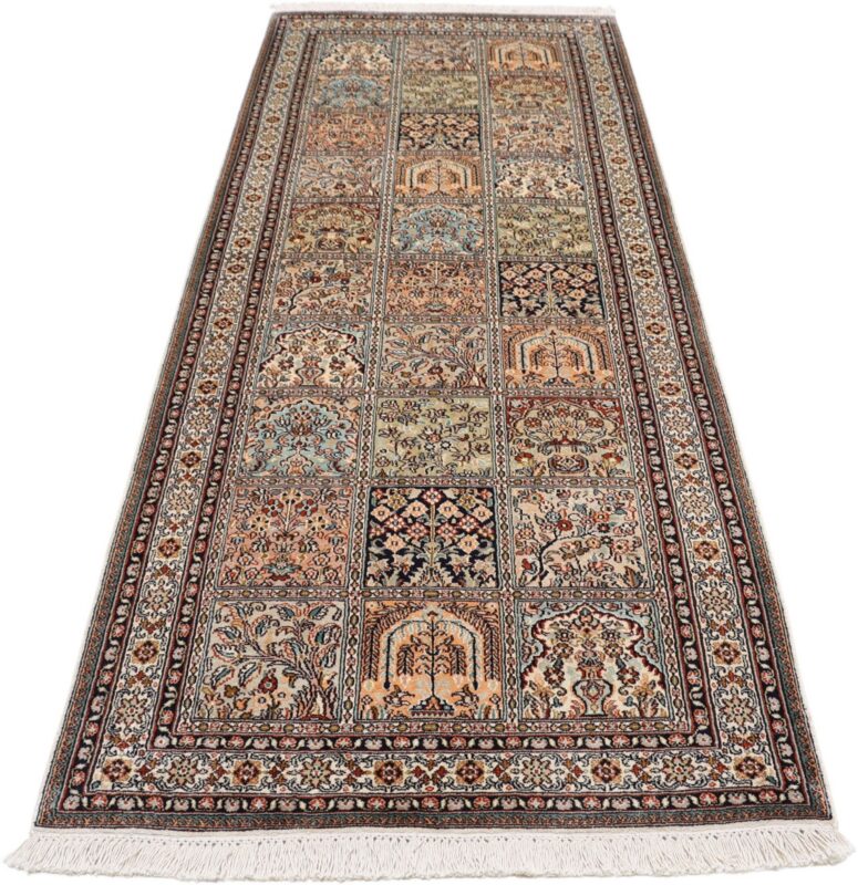 Kaschmirseide Orientteppich 82 × 207 cm, Seide, handgeknüpft
