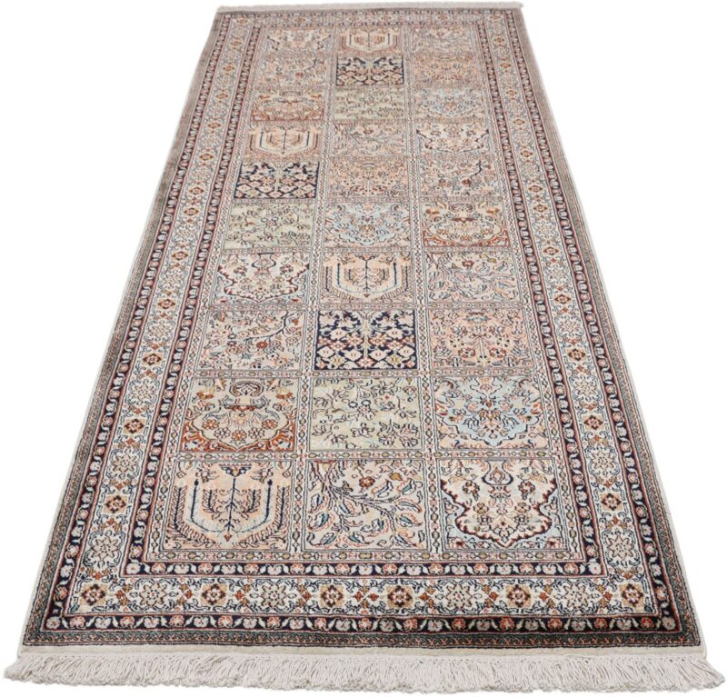 Kaschmirseide Orientteppich 82 × 207 cm, Seide, handgeknüpft