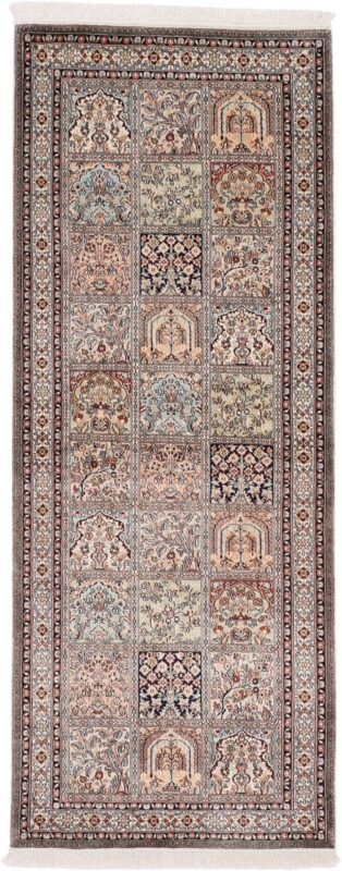 Kaschmirseide Orientteppich 82 × 207 cm, Seide, handgeknüpft