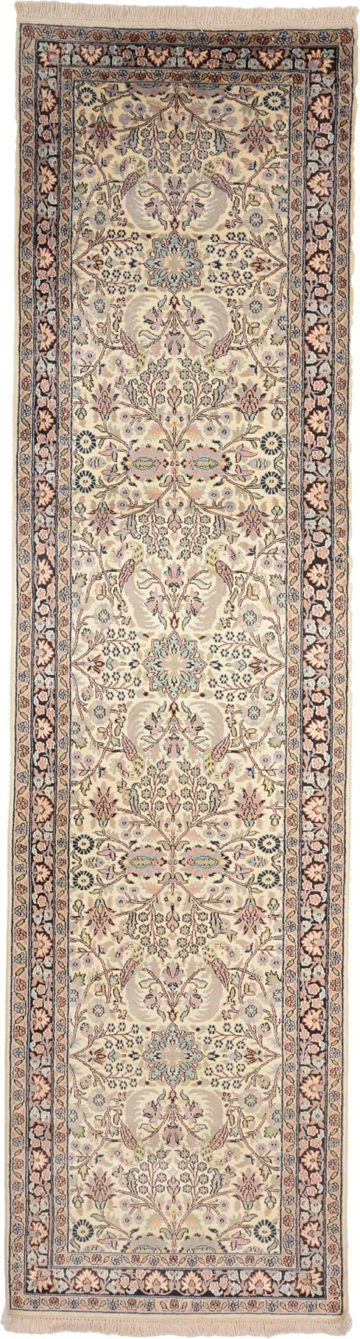 Kaschmirseide Orientteppich 82 × 308 cm, Seide, handgeknüpft edel