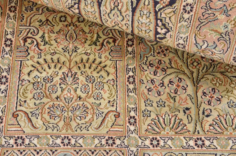 Kaschmirseide Orientteppich 82 × 365 cm, Seide, handgeknüpft
